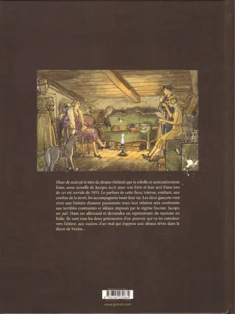 Verso de l'album Fleur de Nuit 1 Les rêves brisés