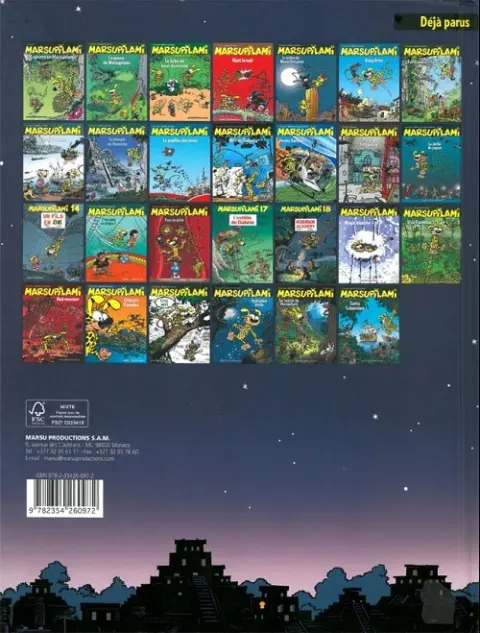 Verso de l'album Marsupilami Tome 26 Santa Calamidad