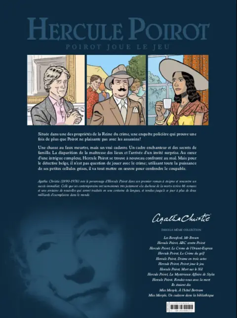 Verso de l'album Hercule Poirot Tome 8 Poirot joue le jeu