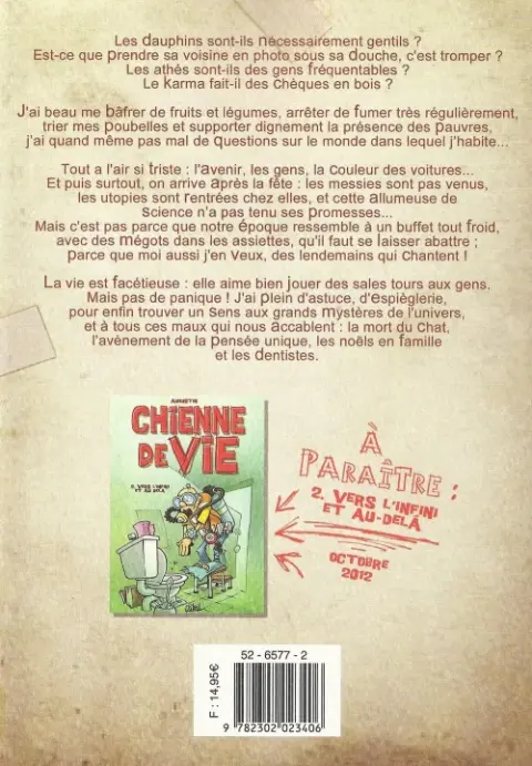 Verso de l'album Chienne de vie Tome 1 L'humour est mon métier