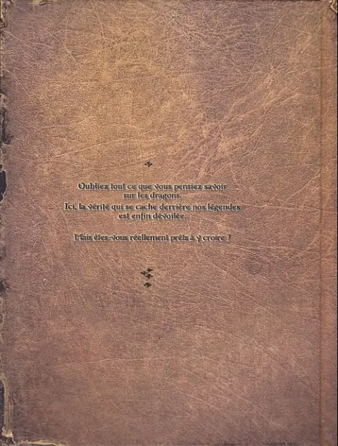 Verso de l'album Draconis Artbook