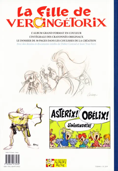 Verso de l'album Astérix Tome 38 La Fille de Vercingétorix
