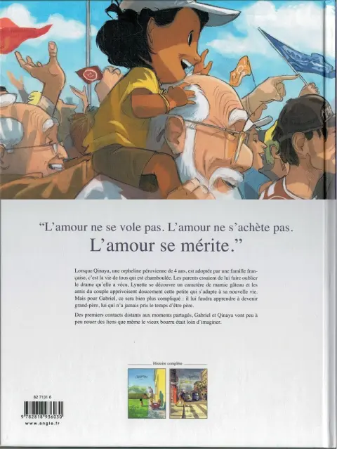 Verso de l'album L'Adoption Tome 1 Qinaya