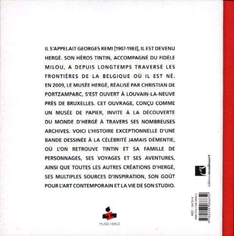 Verso de l'album Musée Hergé