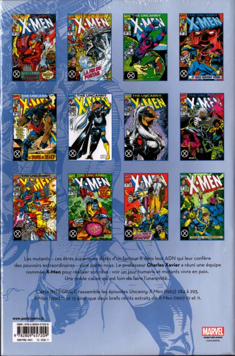 Verso de l'album X-Men L'intégrale Tome 31 1992 (II)