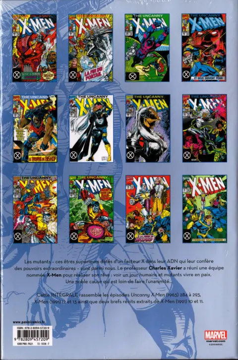 Verso de l'album X-Men L'intégrale Tome 31 1992 (II)