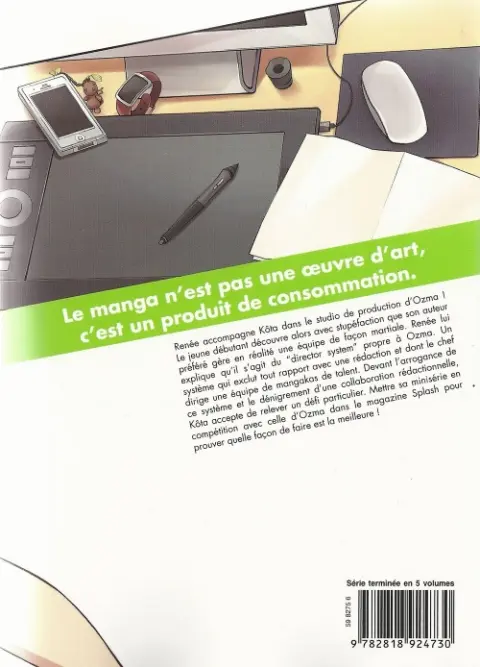 Verso de l'album Cimoc - Les Dessous du manga 4