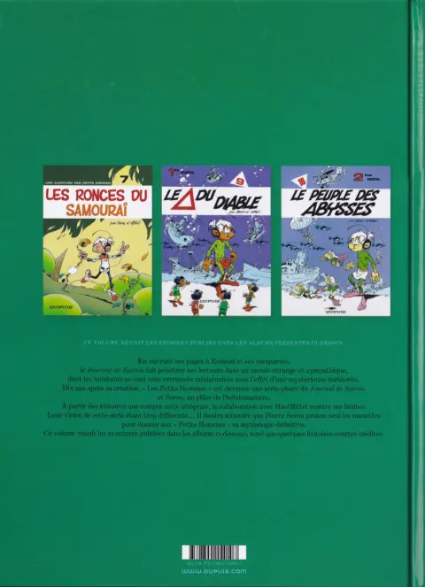 Verso de l'album Les Petits hommes Intégrale 1976-1978