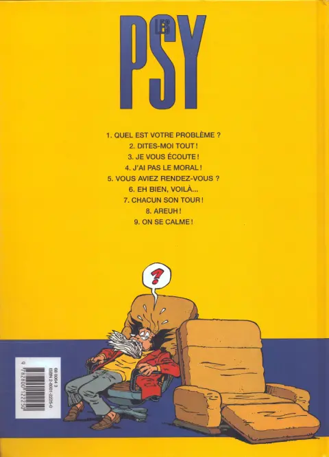 Verso de l'album Les Psy Tome 3 Je vous écoute !