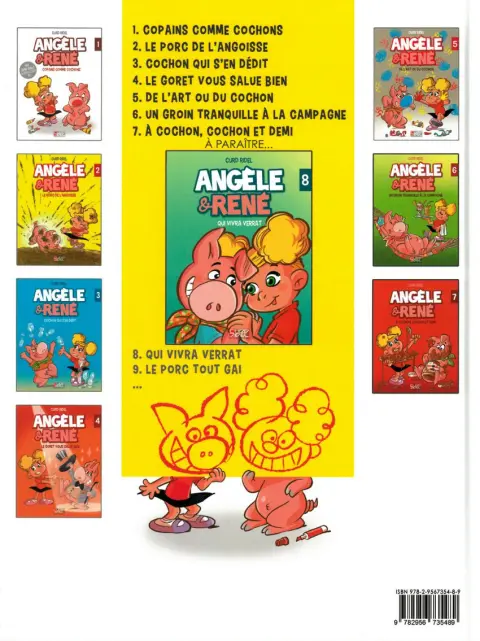Verso de l'album Angèle & René Tome 7 À cochon, cochon et demi