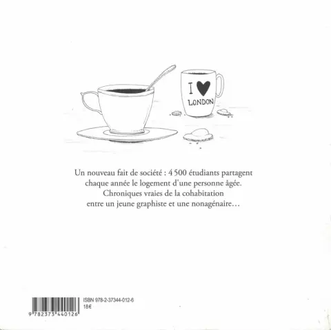 Verso de l'album J'habite au troisième âge