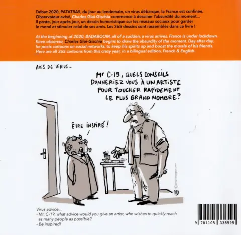 Verso de l'album Une drôle d'année pas drôle
