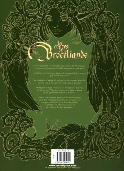 Verso de l'album Les Contes de Brocéliande Tome 4 Livre quatrième - Du rififi en Bretagne