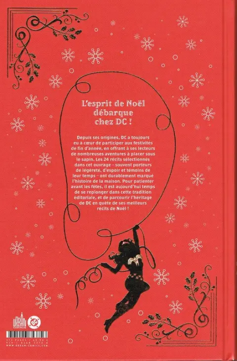Verso de l'album DC Christmas 24 histoires pour attendre Noël