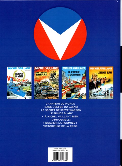 Verso de l'album Michel Vaillant L'Intégrale 9