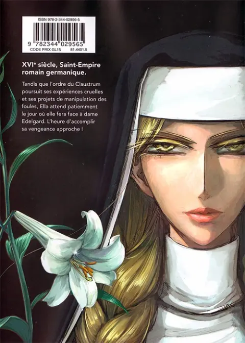 Verso de l'album Le Couvent des damnées Tome 6