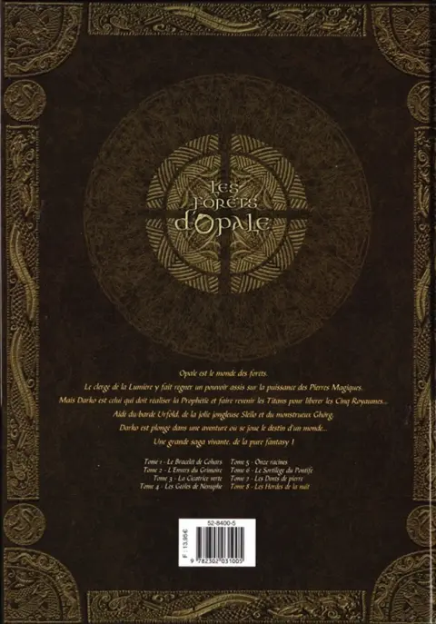 Verso de l'album Les Forêts d'Opale Tome 8 Les hordes de la nuit