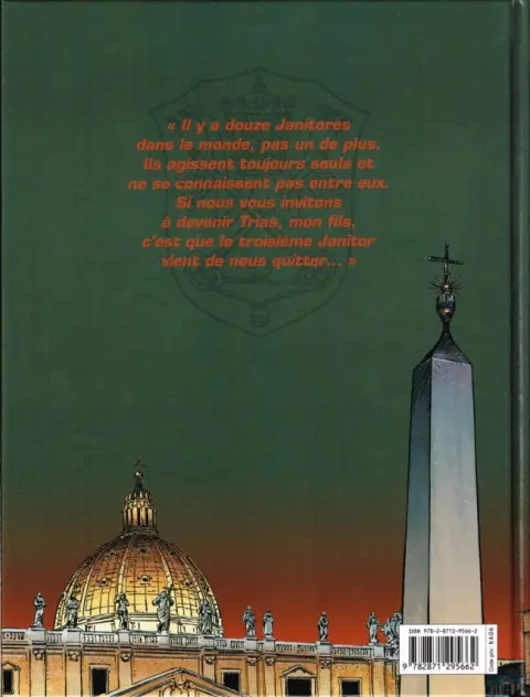 Verso de l'album Le Janitor Tome 1 L'Ange de Malte
