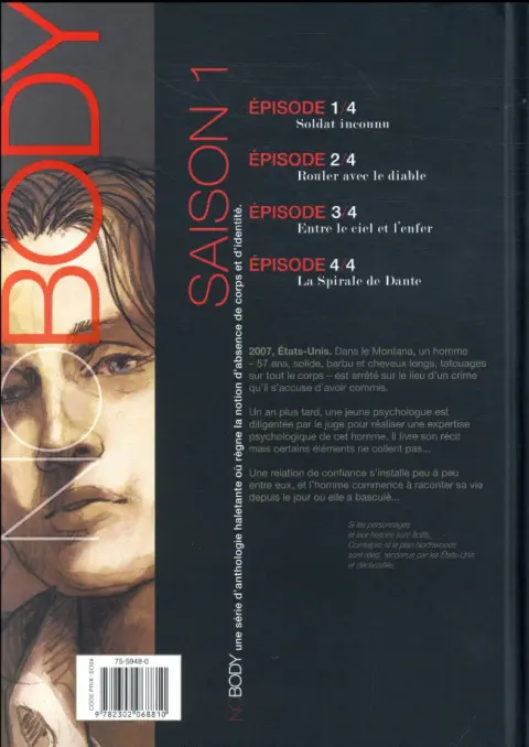 Verso de l'album No Body Épisode 4/4 La Spirale de Dante