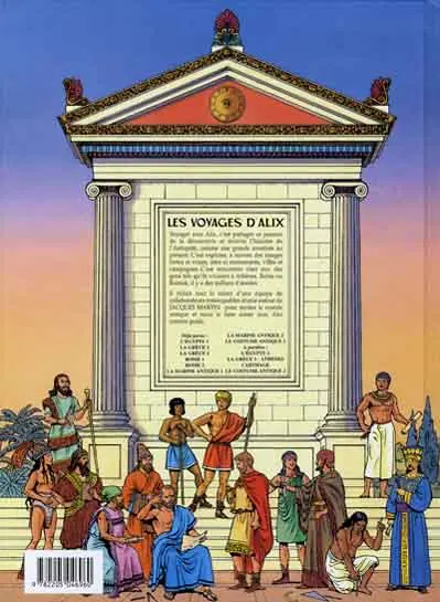 Verso de l'album Les Voyages d'Alix Tome 8 Le Costume antique (1)