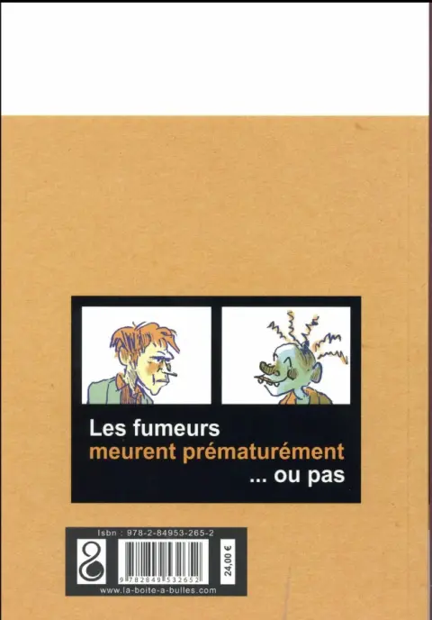 Verso de l'album La Petite fille et la cigarette