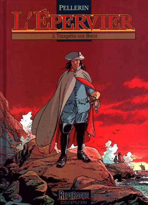 Couverture de l'album L'Épervier Tome 3 Tempête sur Brest