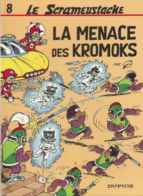 Couverture de l'album Le Scrameustache Tome 8 la menace des Kromoks