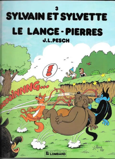 Couverture de l'album Sylvain et Sylvette Tome 3 Le lance-pierres