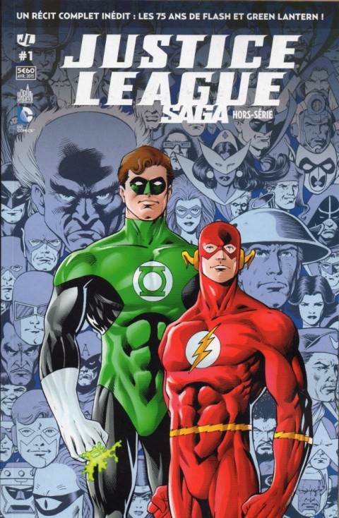 Couverture de l'album Justice League Saga Les 75 ans de Flash et Green Lantern !
