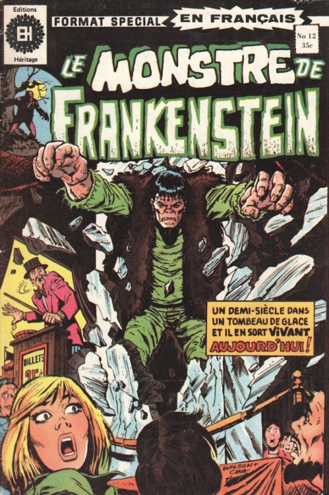 Couverture de l'album Le Monstre de Frankenstein Tome 12 Un tommbeau glacé et durable !