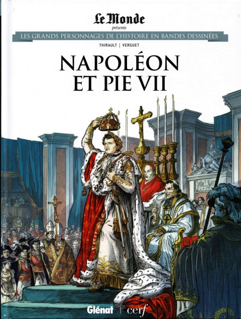 Couverture de l'album Les grands personnages de l'Histoire en bandes dessinées Tome 71 Napolléon et Pie VII