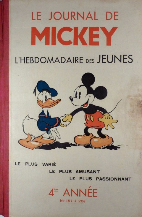 Couverture de l'album Le journal de Mickey Tome 4 4ème année (n°157 au n°208)