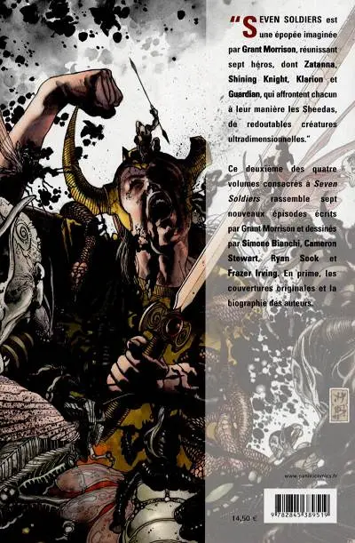 Verso de l'album Seven Soldiers of Victory Tome 2 Les trois jours du mort