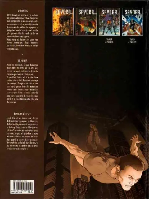 Verso de l'album Spyder Tome 2 Dragon céleste