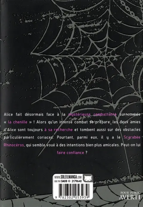 Verso de l'album Arachnid 7