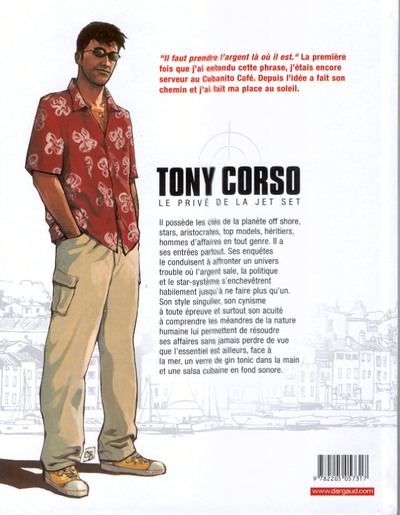 Verso de l'album Tony Corso Tome 2 Prime time