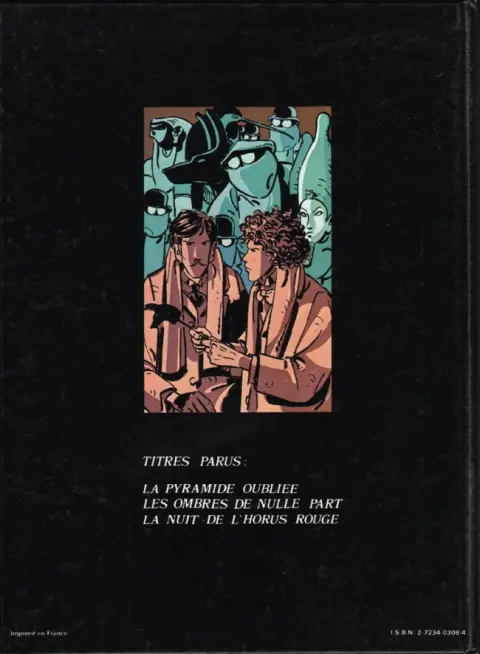 Verso de l'album Victor Billetdoux Tome 3 La nuit de l'Horus rouge