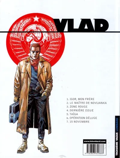 Verso de l'album Vlad Tome 7 15 Novembre