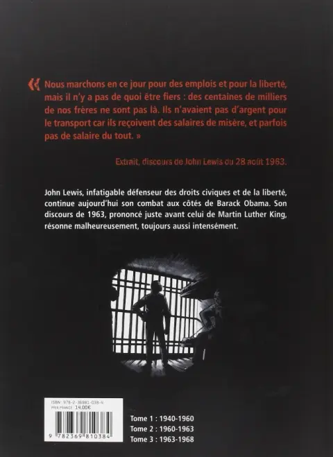 Verso de l'album Wake Up America Tome 2 1960-1963