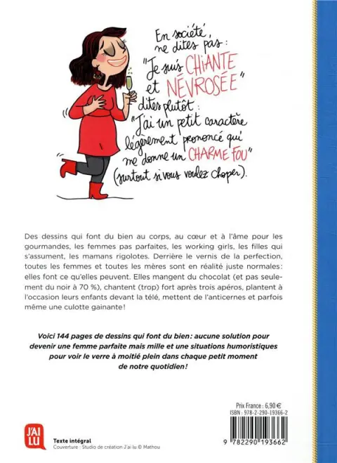 Verso de l'album Les Wonder women aussi mettent une culotte gainante Des dessins qui font du bien