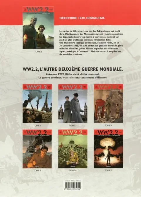 Verso de l'album WW 2.2 Tome 2 Opération Felix