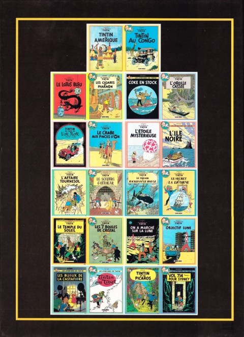 Verso de l'album Le monde d'Hergé Tintin et le Monde d'Hergé