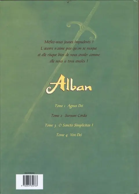 Verso de l'album Alban Tome 2 Sursum corda