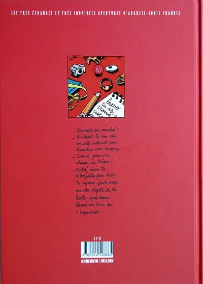 Verso de l'album Les très étranges et très inopinées aventures d'Auguste-Louis Chandel Tome 5 Ma ciste en enfer