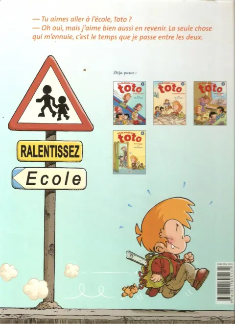 Verso de l'album Les Blagues de Toto Tome 2 La rentrée des crasses