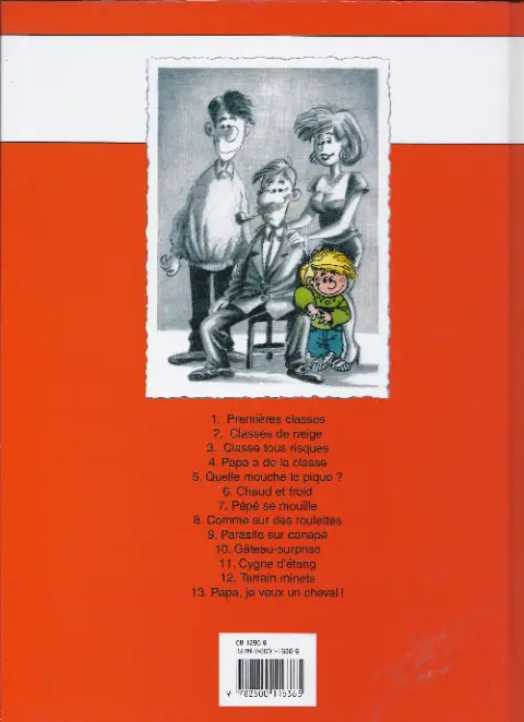 Verso de l'album Cédric Tome 1 Premières classes