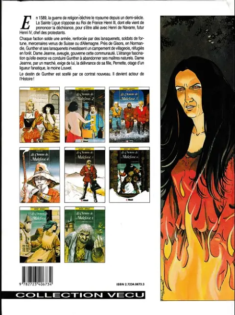 Verso de l'album Les Chemins de Malefosse Tome 1 Le diable noir