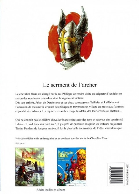 Verso de l'album Le Chevalier blanc Tome 5 Le serment de l'archer