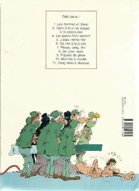 Verso de l'album Les Femmes en Blanc Tome 7 Pinces, sang, rires