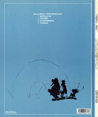 Verso de l'album Les Innommables Premières maquettes Tome 2 Shukumeï